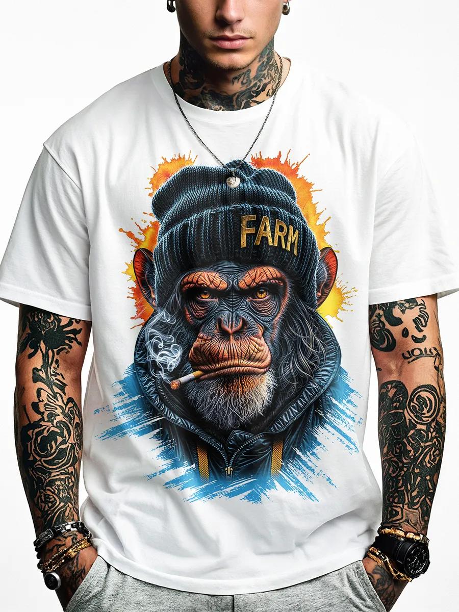 Glow in the dark t-shirt with Monkey print S