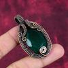 Faceted Zambian Emerald pendant Copper Wire Wrapped Pendant Real Gemstone Jewelry