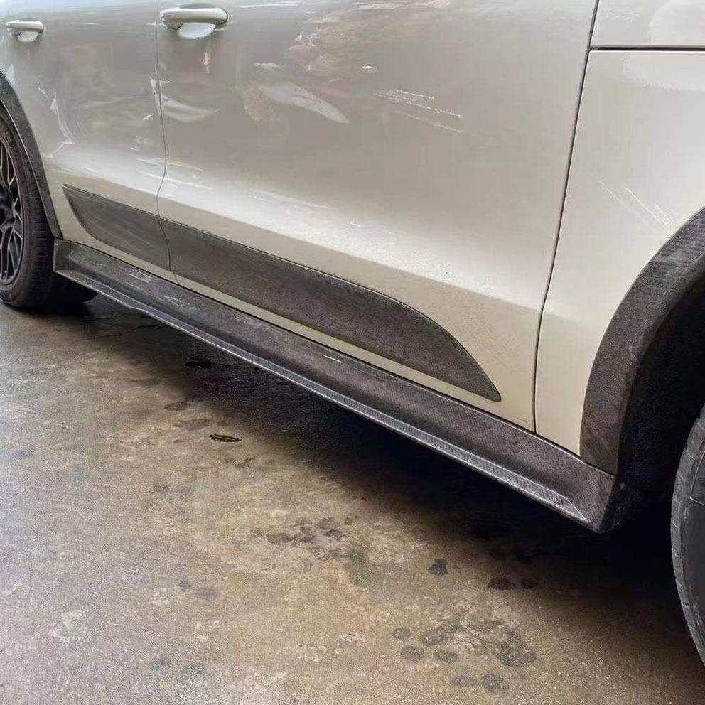 Porsche Macan Carbon Fiber Door Panel Scratch Protector - Fits All Models