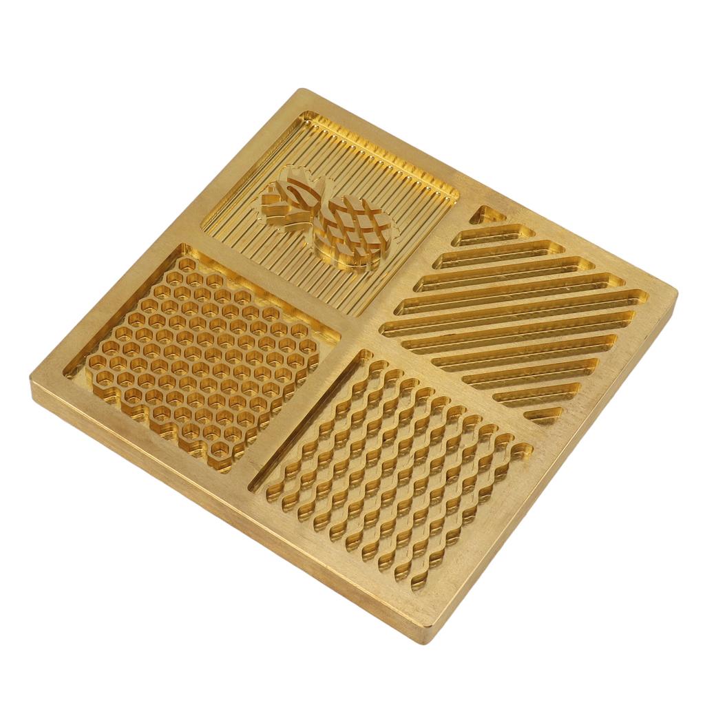 Brass Ice DIY Tray Personalized Square Cocktails Ice Stamp Tray for Ice Cocktails Whiskey Bartender