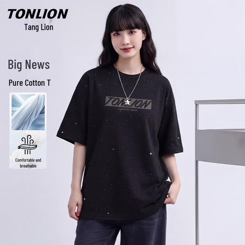 

Тяжелая хлопковая футболка для пары TonLion 3XL