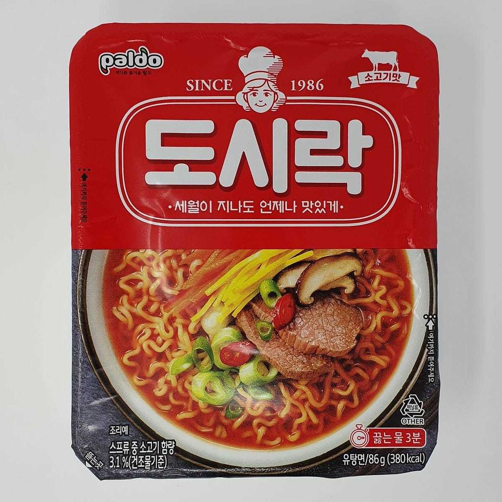 Paldo Dosirac Cup Ramen Original / Kimchi 86g X 4ea / Korean Noodle, Korean Ramen, Kfood, Authentic Korean Food