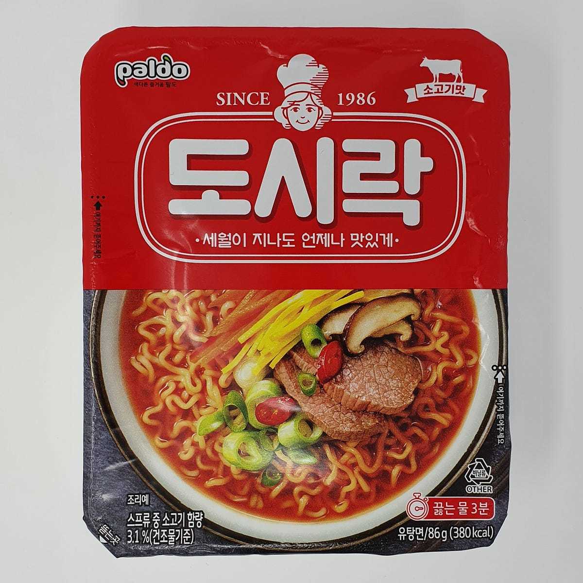 Paldo Dosirac Cup Ramen Original / Kimchi 86g x 4ea / Korean Noodle, Korean Ramen, Kfood, Authentic Korean Food Original 86g x 4ea