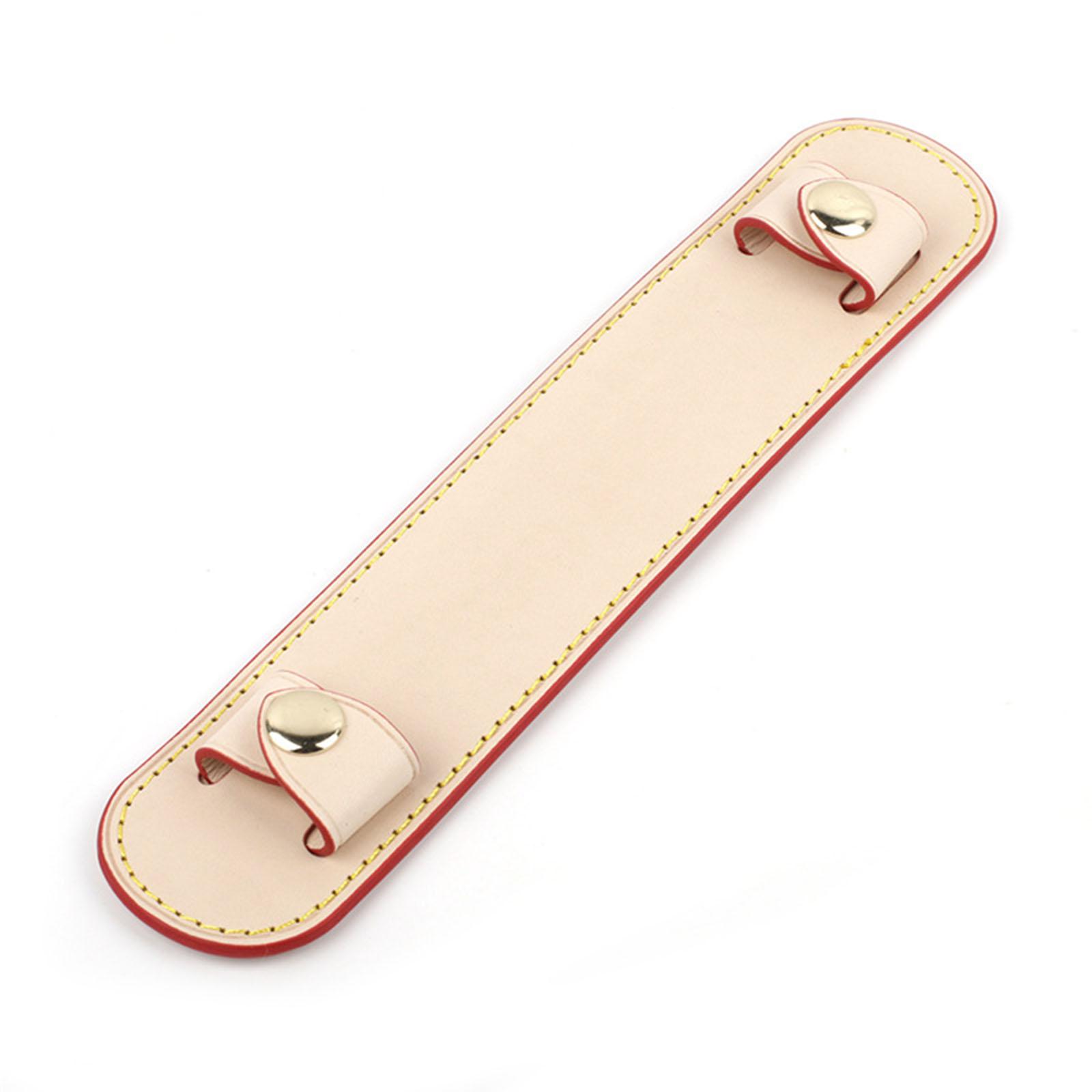 

Кожаный ремень для сумки, декомпрессионные наплечники, зажим для фиксации ручки сумки, широкий ремень для сумки, подставка для плеча для женщин бежевый