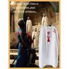 Medieval Men Tunic Cape Cloak With Elegant Cross Pattern For Cosplay Events And Halloween