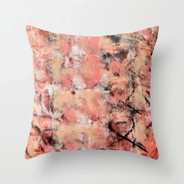 Fashion Abstract Blue Pillowcase Car Pillow Sofa Cushion Cover