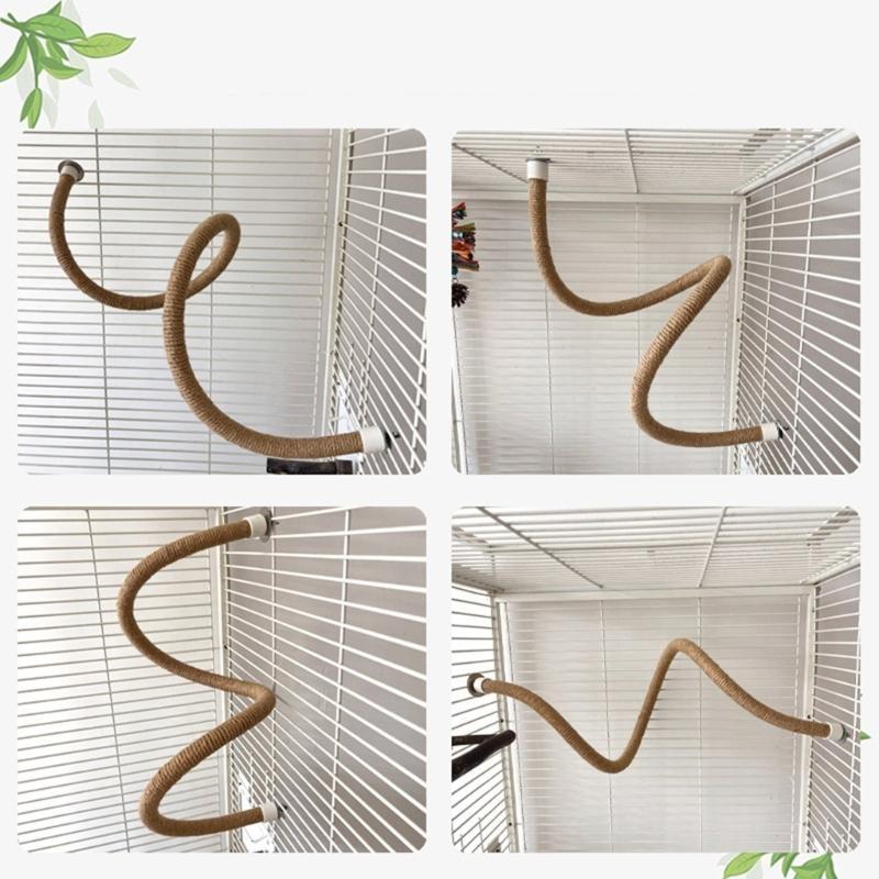 Pet Bird Perch Swing Rod Teeth Grinding Chew Toy for Teeth Grinding Fun Play for Budgies Parrot Accessories high quality