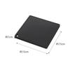 Yamazaki Tower Silicone Trivet, Square, Black, Approx. W15 X D15 X H1cm, Heat-Resistant, Silicone, Product Number: 2953