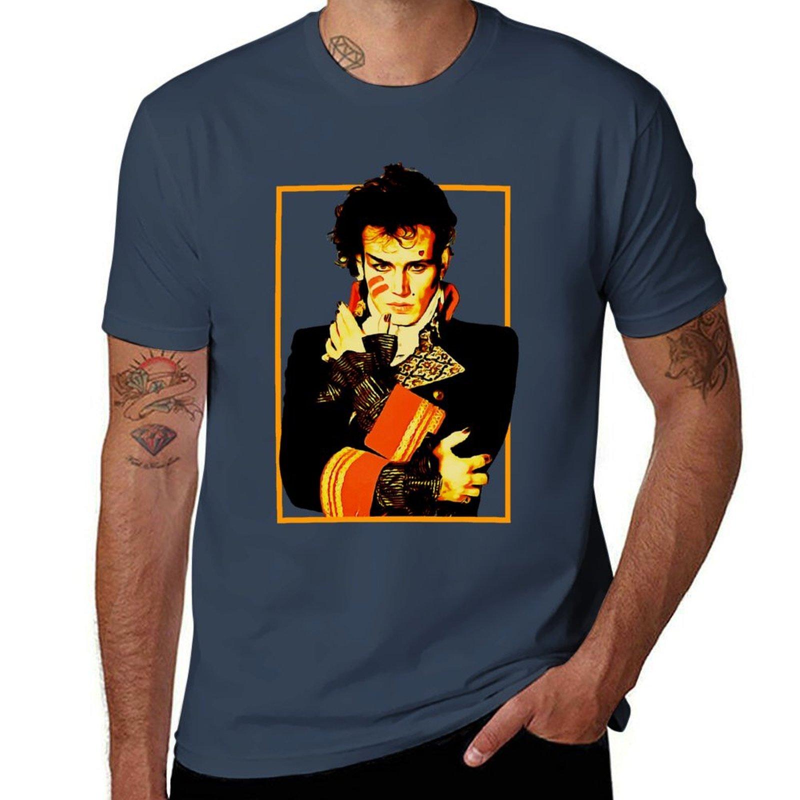 Adam And The Ants TShirt Basic Plain Tee for Spring and Summer S