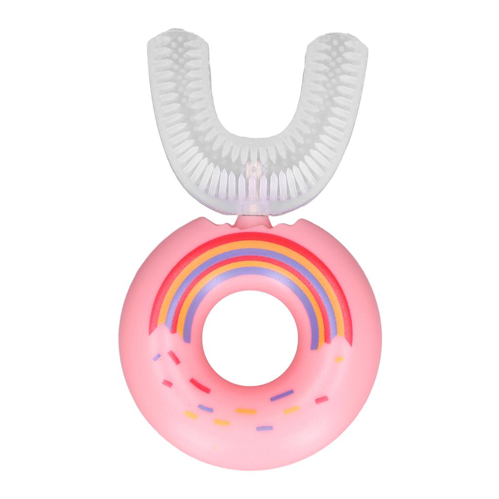 Dětský zubní kartáček ve tvaru U Dětský Roztomilý Kreslený Domácí Cestovní Přenosný Silikonová Hlava Čištění