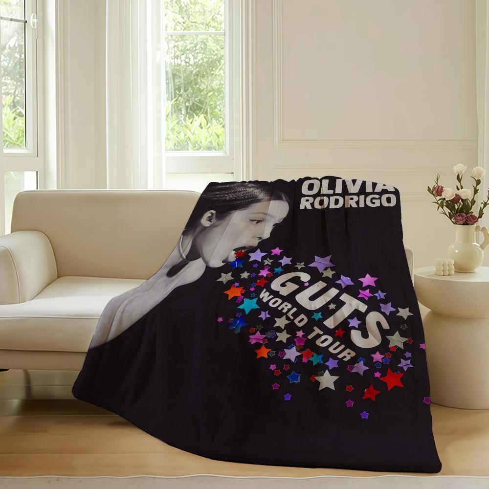 American Singer O-Olivia R-Rodrigo Blanket For Sofa Office Bed Plane Travel Sleep Read Relax Camping Soft And Warm