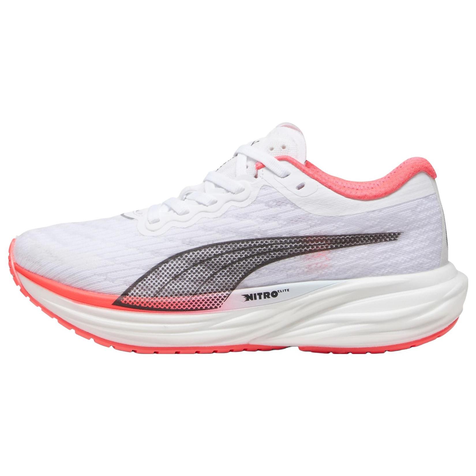 (WMNS) PUMA Deviate NITRO 2 White Fire Orchid Women s 376855-19 EU 37