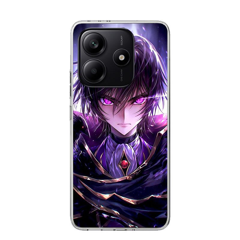 Code Geass Anime Phone Case For Xiaomi Redmi Note 15 14 13 12S 12 Pro Plus 11S 11E 11 11T 10S 10 Art Soft Pattern Cover Redmi No