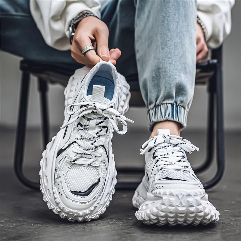 

Dad shoes new thick-soled heightened mesh breathable sneakers retro niche running shoes 39