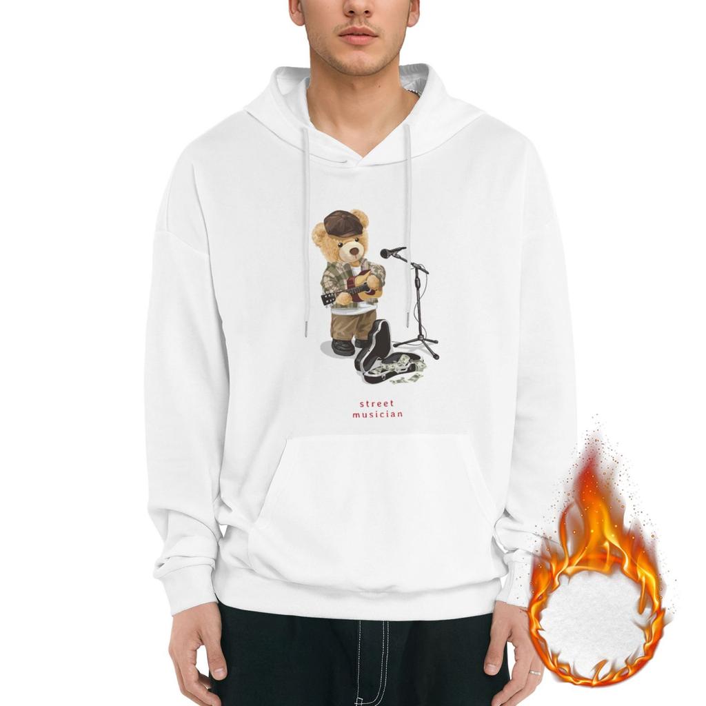 1 Pack Men’s Cozy Soft Hoodie Warm Fleece Lined Pullover Comfortable Hooded Sweatshirt Winter Streetwear M-3XL