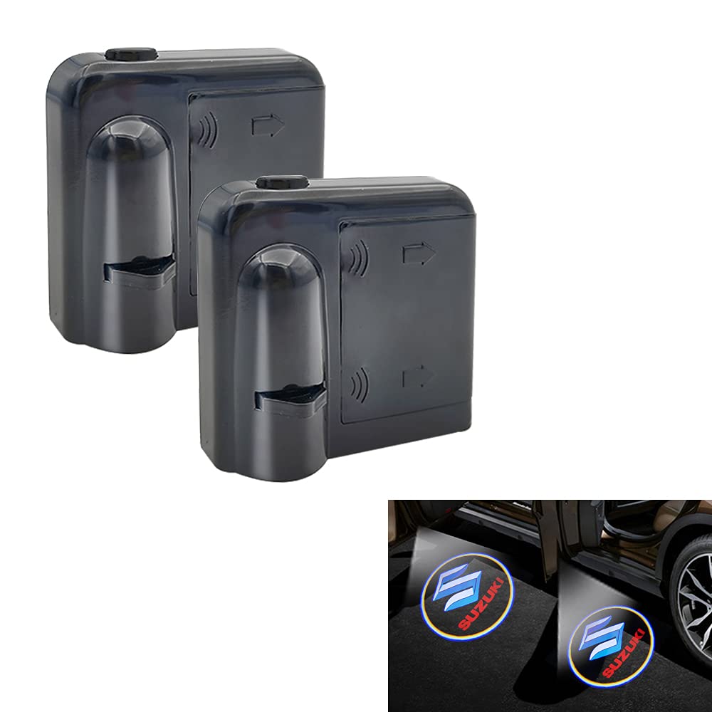 2pcs Universal Suzuki Wireless Car Logo Light LED Welcome Ride