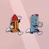 Playful Duck Cartoon Design Alloy Brooch Perfect For Memorable Gifts And Stylish Personal Accessories
