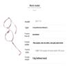 Women's Fashionable Pure Titanium Myopia Eyeglass Frames with Thin Metal Rim, Suitable for Prescription Reading Glasses.