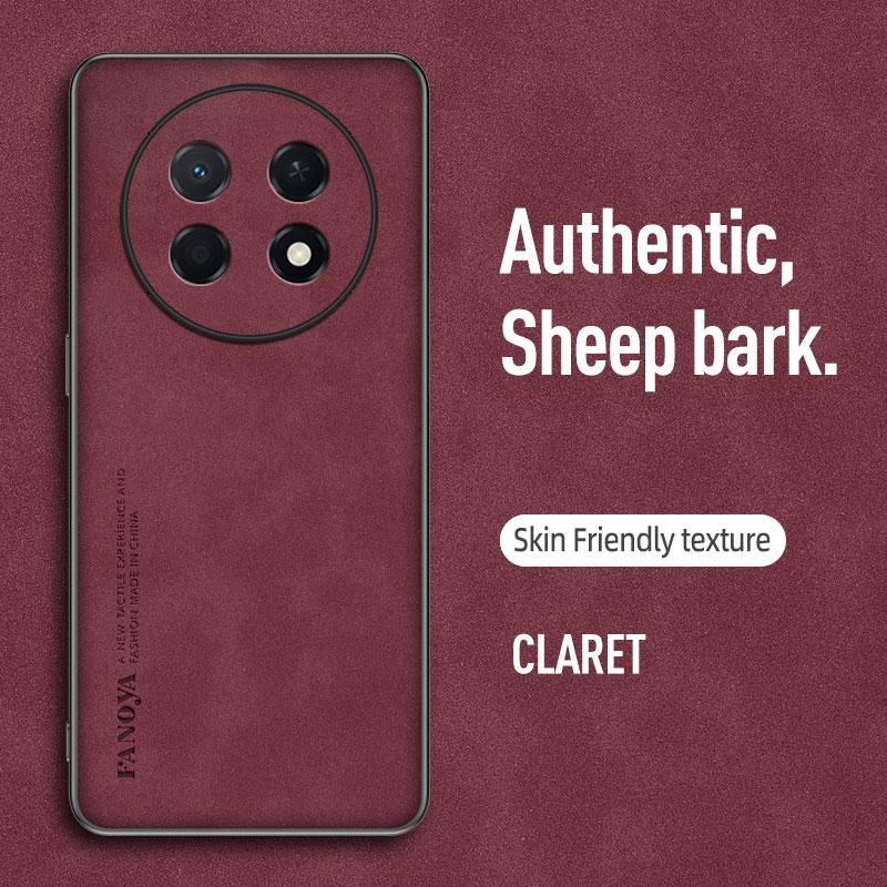 

EUCAGR Luxury Sheepskin PU Leather Shockproof Silicone Phone Cases For Huawei Enjoy 90 Pro Max/Enjoy 90 Plus Back Cover Coque Enjoy 90 червоний