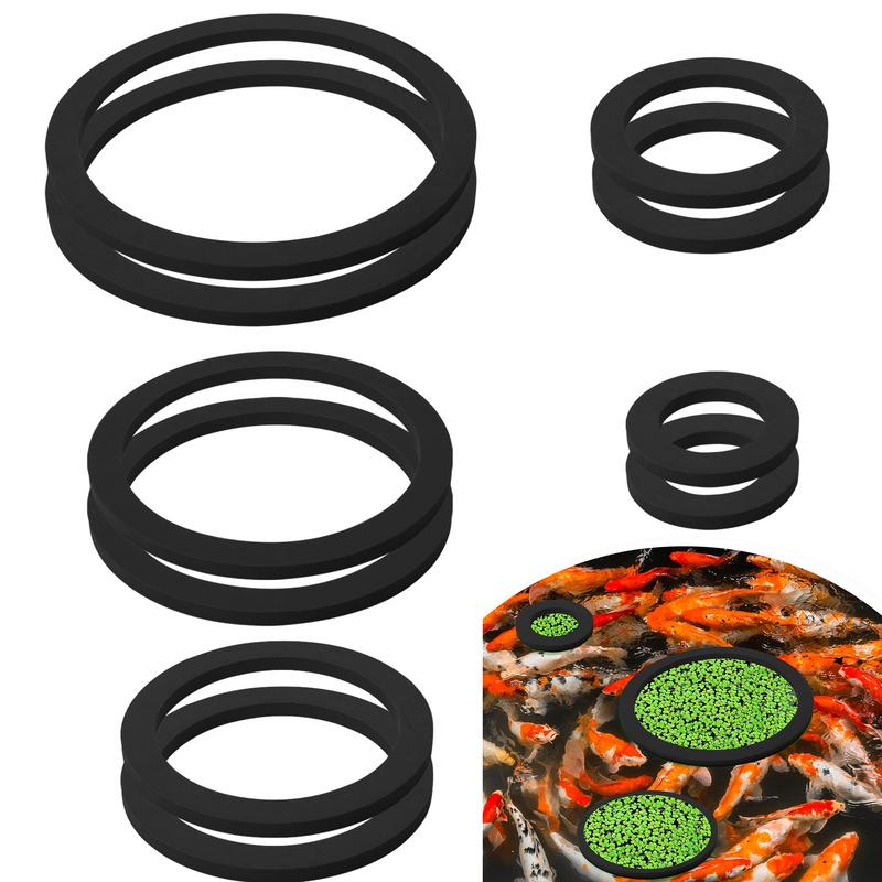 Fish Feeding Ring 5/10PCS Aquarium Fish Food Holder Ring Aquarium Corral For Floating Plant Reduces Fish Feeder Waste Pet Supply