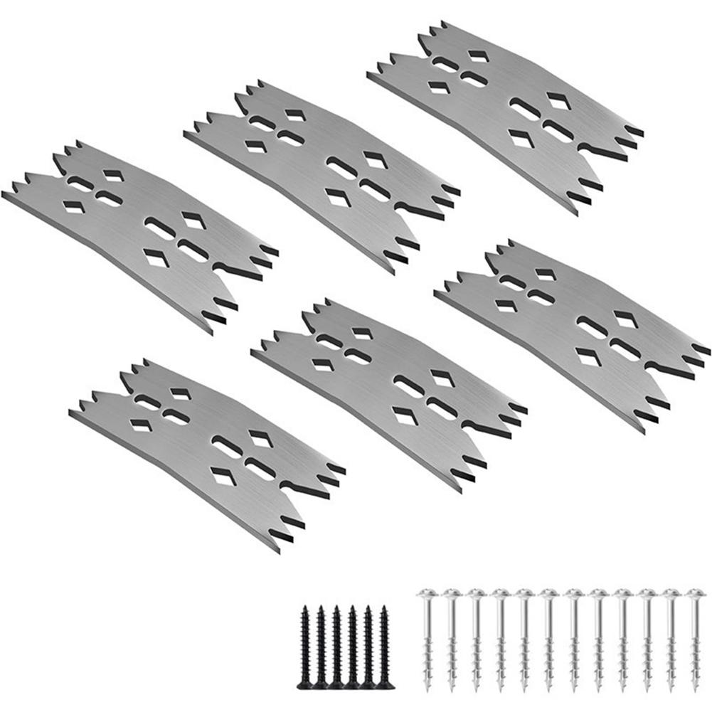 Board Fasteners Set with Screws 6 Pieces for Wood and Metal Panels Robust Metal Sheet Connector for Construction and Assembly