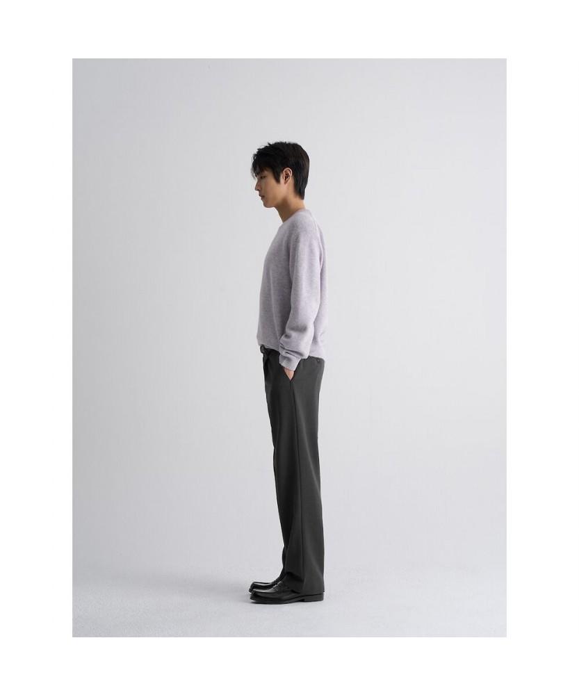 8seconds [Everyday Slacks] Fleece-Lined Semi-Wide Fit Slacks - Ash