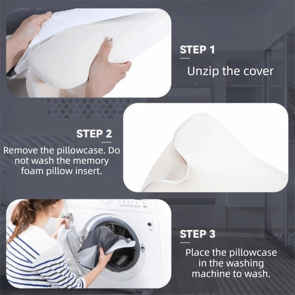 Moisture Wicking Memory Foam Pillowcase Breathable Pillow Protector Pillow Cover  Bedroom Sleep