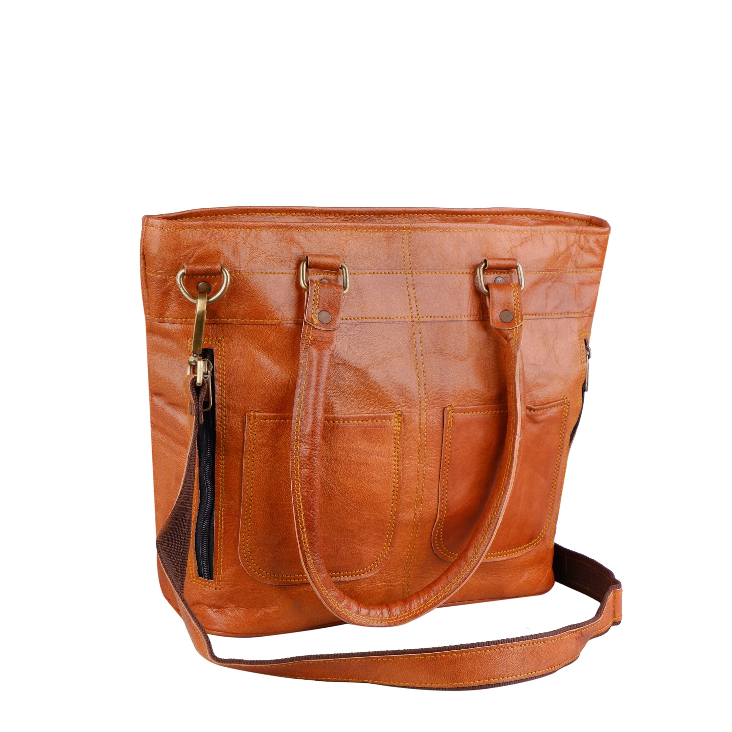 

MaheTri The Montabella Leather Tote For Women, Designed for Everyday Use One-Size коричневый