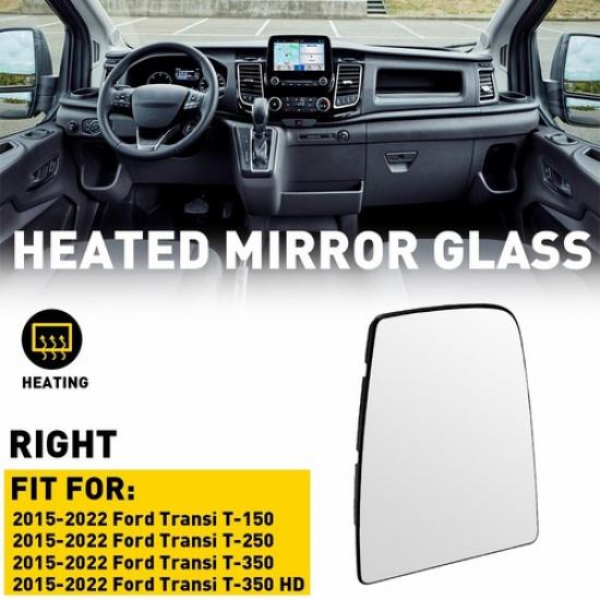 

Mirror Glass Upper Passenger Side Right RH for Ford Transit Van 150 250 350 EOA