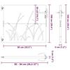 VidaXL Garden Gate 85x100 Cm Corten Steel Grass Design 153221