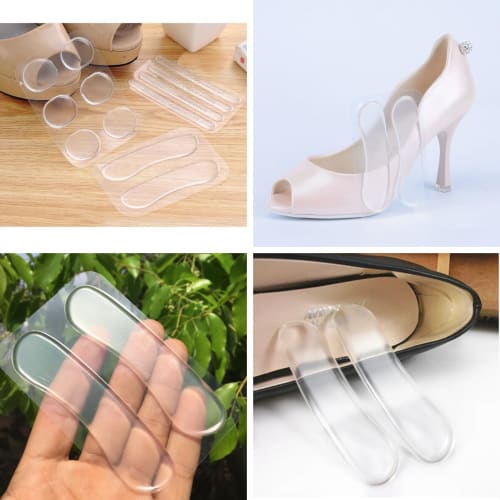 [BEAUTY PLAYER] Anti-Blister Heel Pads, Gel Cushion Insoles, 5 Pairs of Anti-Blister Cushions, 30 Convenient Anti-Blister Gel Sheets, T-Shaped Heel Pr