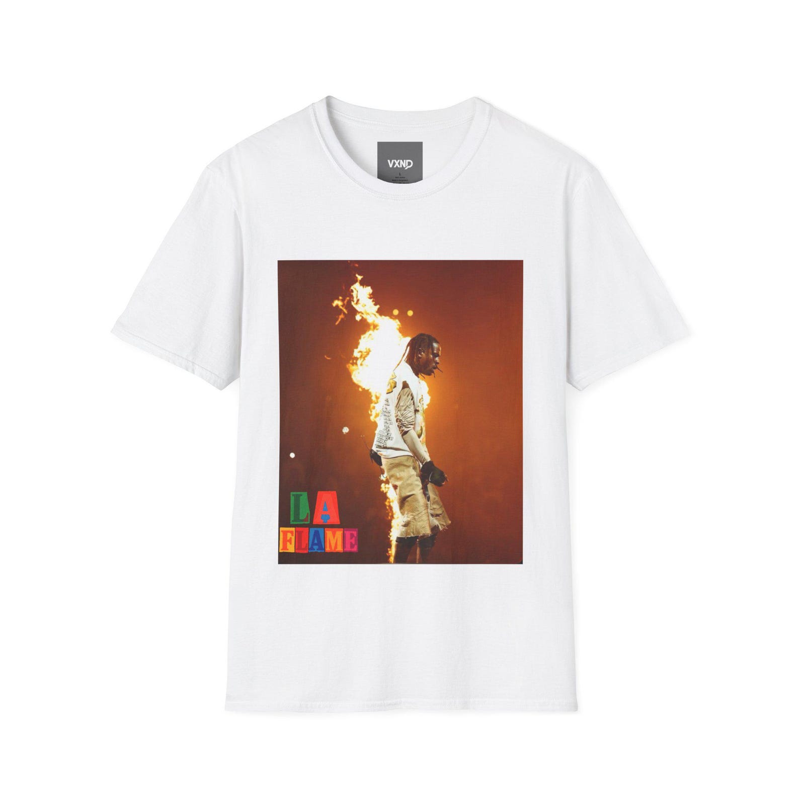 Travis Scott, LA FLAME, T-Shirt, VXND 2XL