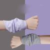 Summer Thin Sports Wrist Sweatband, Women Running Cycling Cold Feeling Wrist Towel, Quick-Drying Absorbent Wristband for Fitness