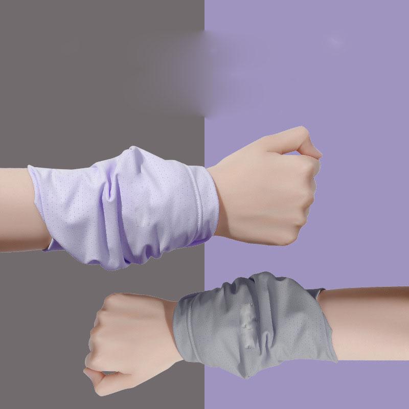 Summer Thin Sports Wrist Sweatband, Women Running Cycling Cold Feeling Wrist Towel, Quick-Drying Absorbent Wristband for Fitness