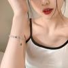 Silver Zircon Bracelets For Women Fashion Sweet Girls Sparkling Charm Bracelet Delicate Chain Bracelet Jewelry Gift