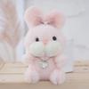 Cute Bunny Plush Keychain With Bow Tie Soft Toy Cartoon Bag Pendant For Kids And Adults
