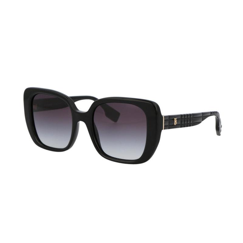 Burberry Statement Simple Casual Fashion Injection Molded Frame Square Sunglasses Women's Black