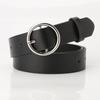 Women Black Classic Alloy Buckle Belt For Jeans Casual Style
