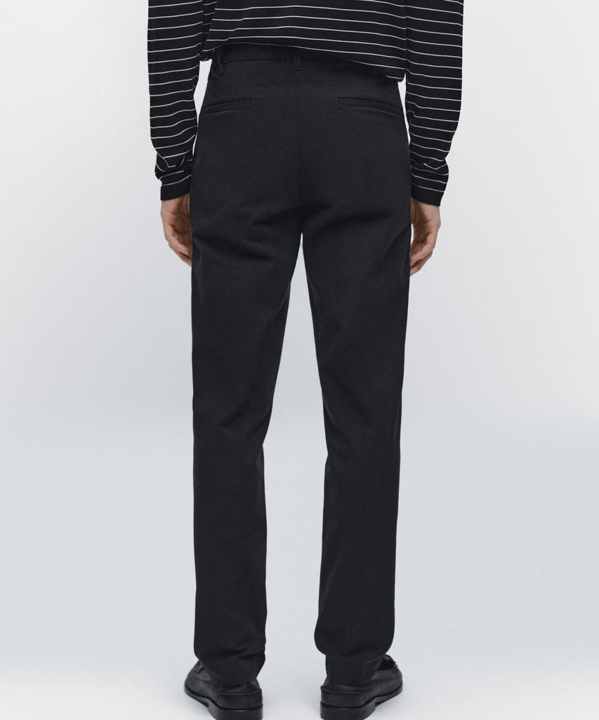 Masimodutti Cotton Blend Slim Fit Pants
