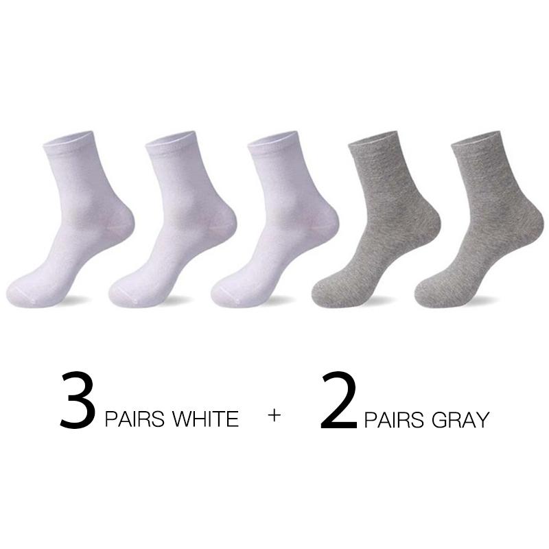 5pairs/lot High Quality Men Cotton Socks Business Autumn Winter Deodorant Breathable Man Long Sock