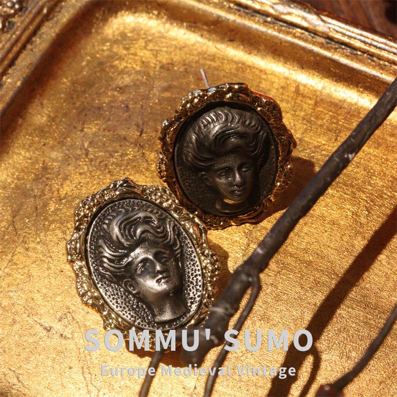 Нишевые дизайнерские асимметричные геометрические металлические матовые серьги, преувеличенно большие, простые и модные, универсальные, женские