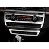 2Pc/Set Stainless Steel Center Radio Panel Trim Cover For BMW X5 E70 E71 08-13