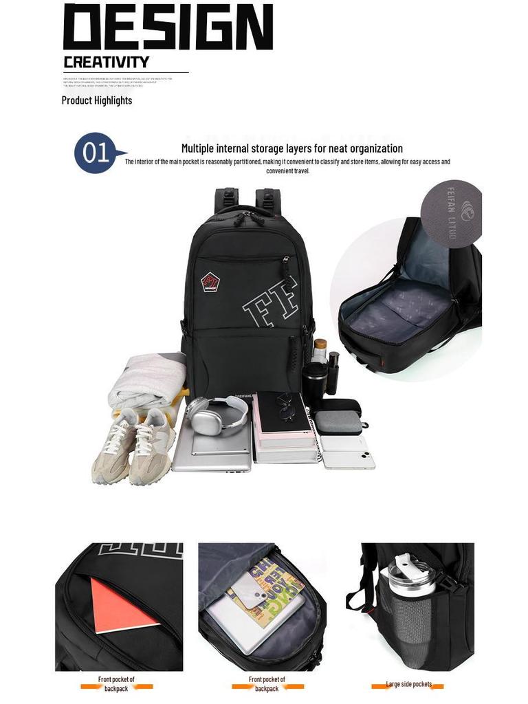 Unisex Mountaineering Backpack: Large Capacity, Durable, Waterproof, Versatile Outdoor & Travel Bag