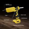 Cordless Glue Gun for Dewalt 20V Battery with Cable & 10Pcs Sticks LCD Digital Display Dual Power Supply Hot Gun Kit(No Battery)