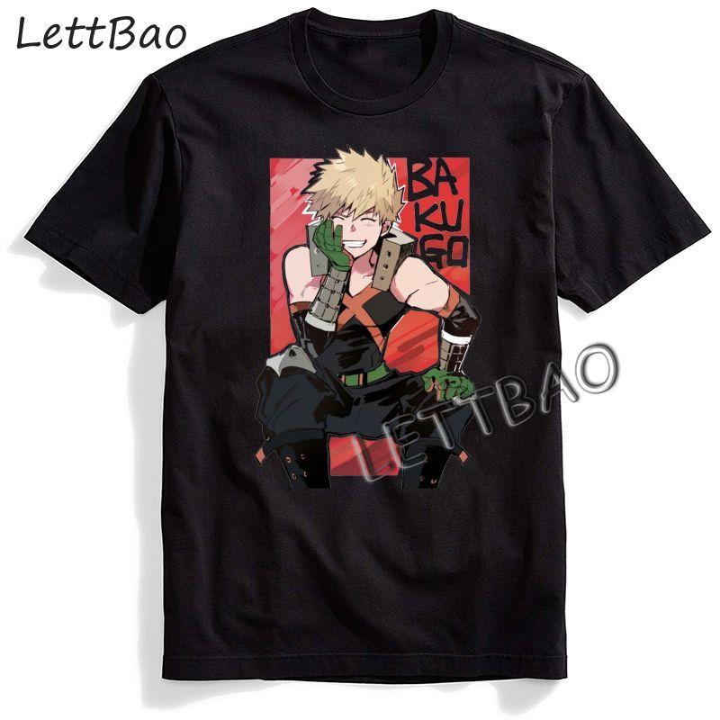 Fashion Harajuku Anime My Hero Academia Tshirt Men T Shirts Hip Hop Streetwear Summer Tops Japanese