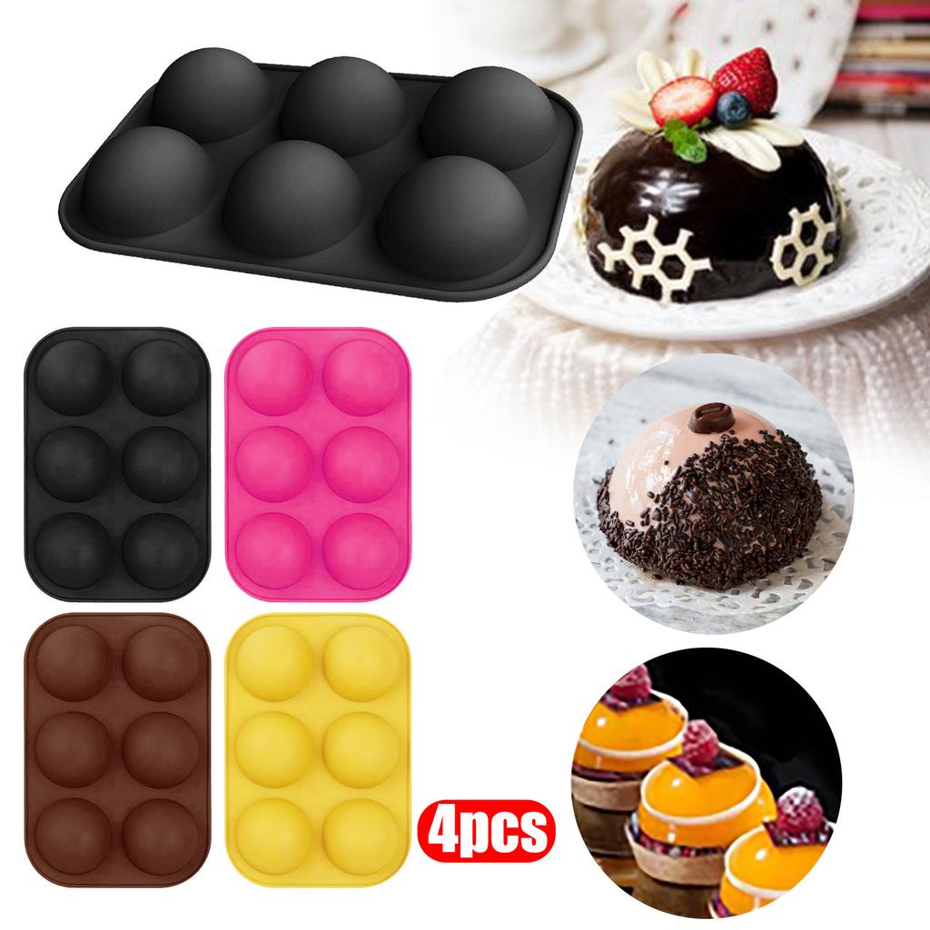 Half Ball Sphere Silicone Muffin Chocolate Baking Mould Pan