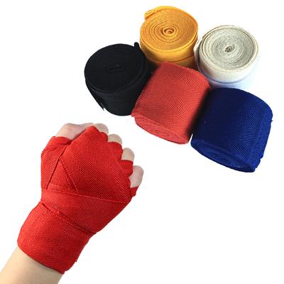 Cotton Boxing Bandage  Gloves Wraps Belt Sport Kickboxing Muay Thai Protect Handwraps Strap Training Competition Gloves 2.5M