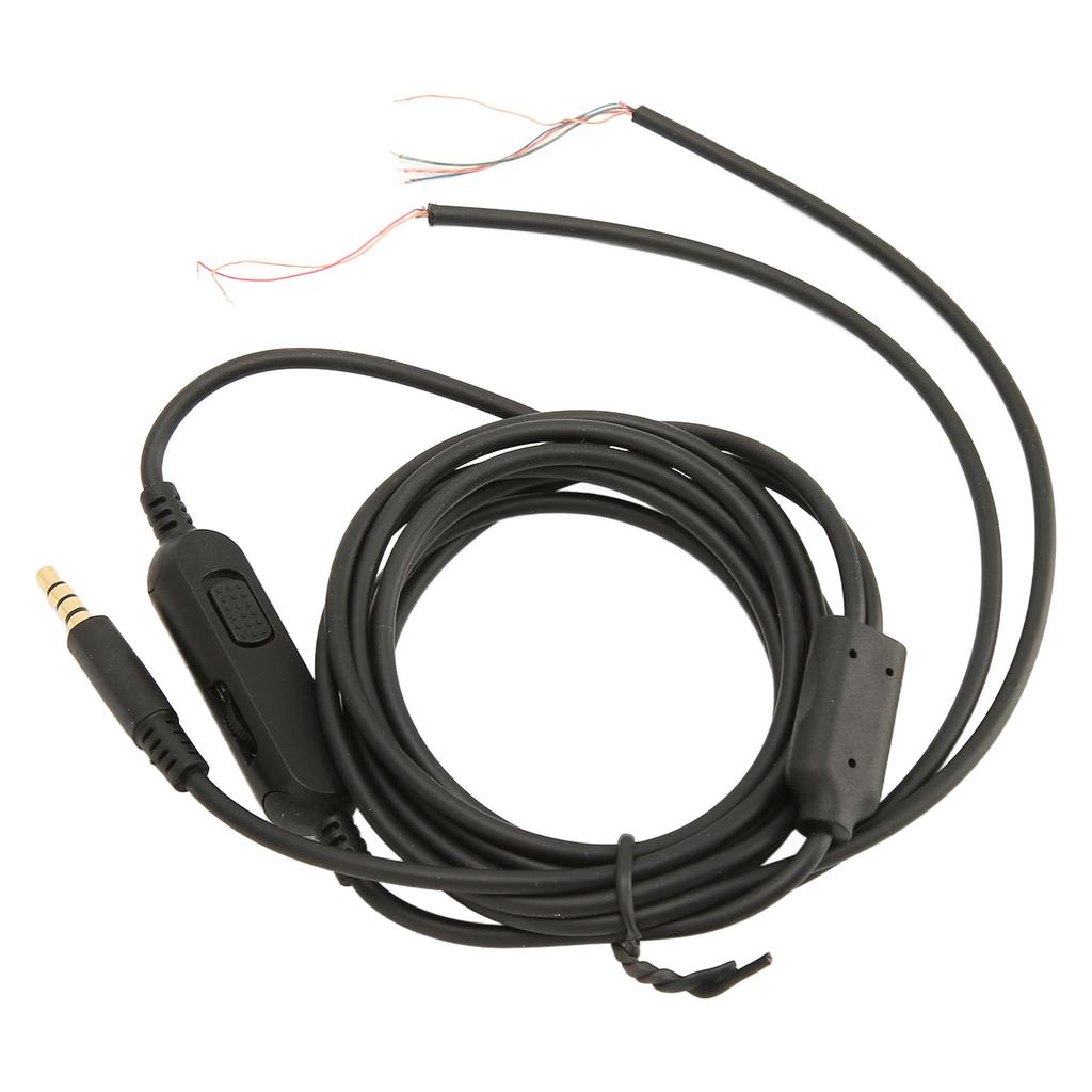 Náhradní kabel pro sluchátka OFC jádro Kabel pro herní sluchátka s ovládáním hlasitosti pro