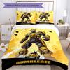 3pcs Bumblebee1 Design Cover Set - HD Printed Bedding with 1 Cover and 2 Pillowcases - Perfect for Home and Dorm Decor