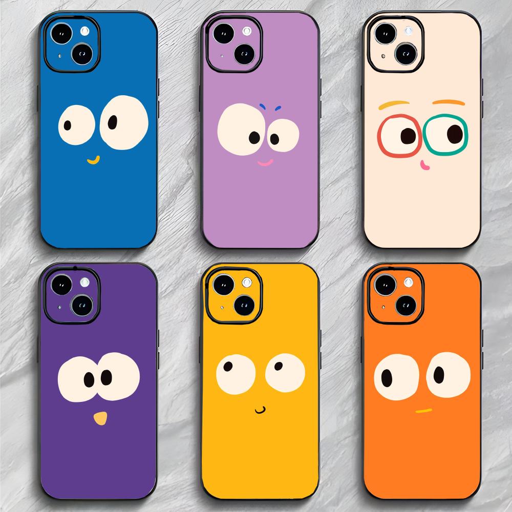 Funny Abstract Cute Emoticons Art Phone Case Phone Case Soft Packaging Lightweight For iPhone17 16 15 14 13ProMax